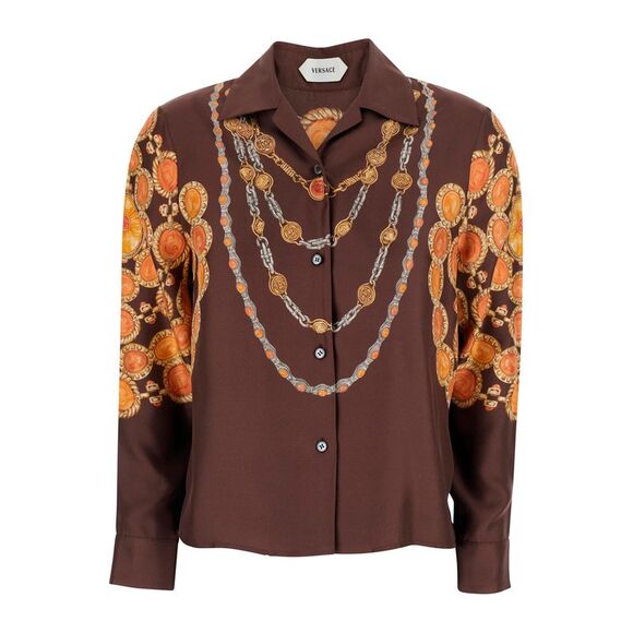 VERSACE Sweaters - Versace Women Printed Shirt Look 62